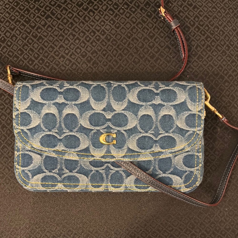 Coach Blue Signature Crossbody Bag - Picture 6 of 9